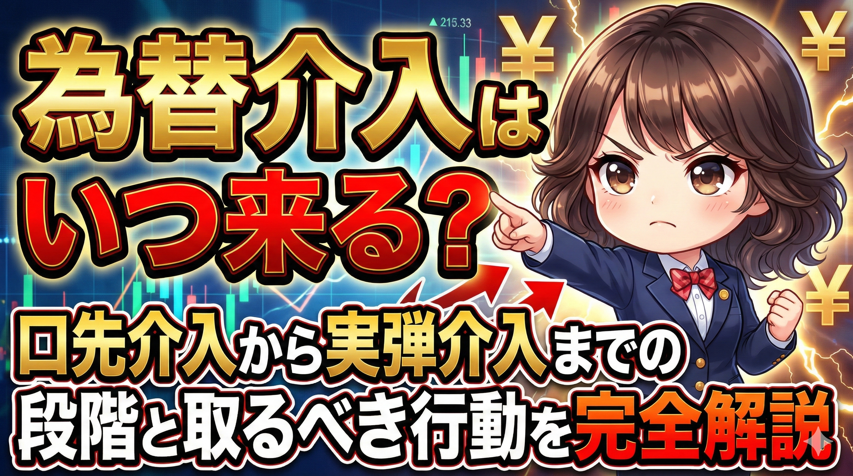 為替介入はいつ来る？口先介入から実弾介入までの段階と取るべき行動を完全解説