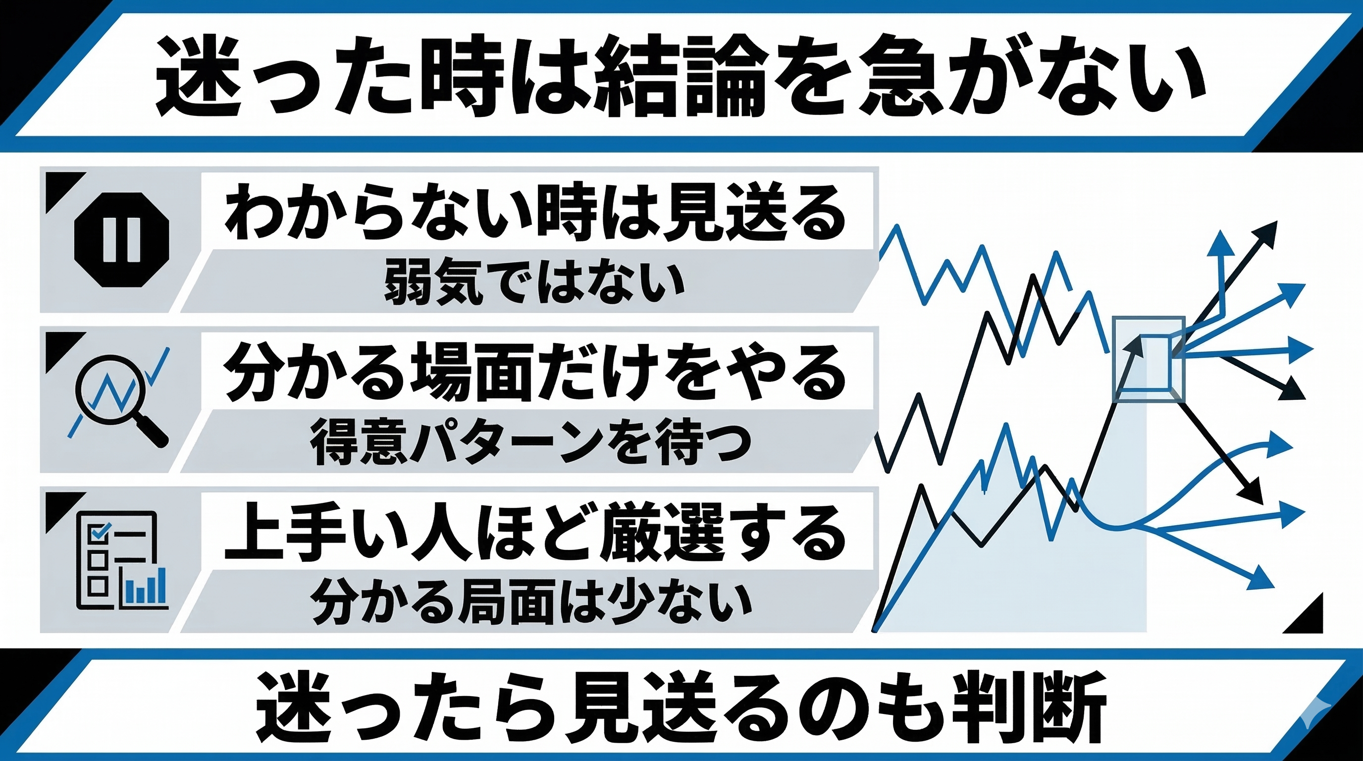 迷った時は結論を急がない