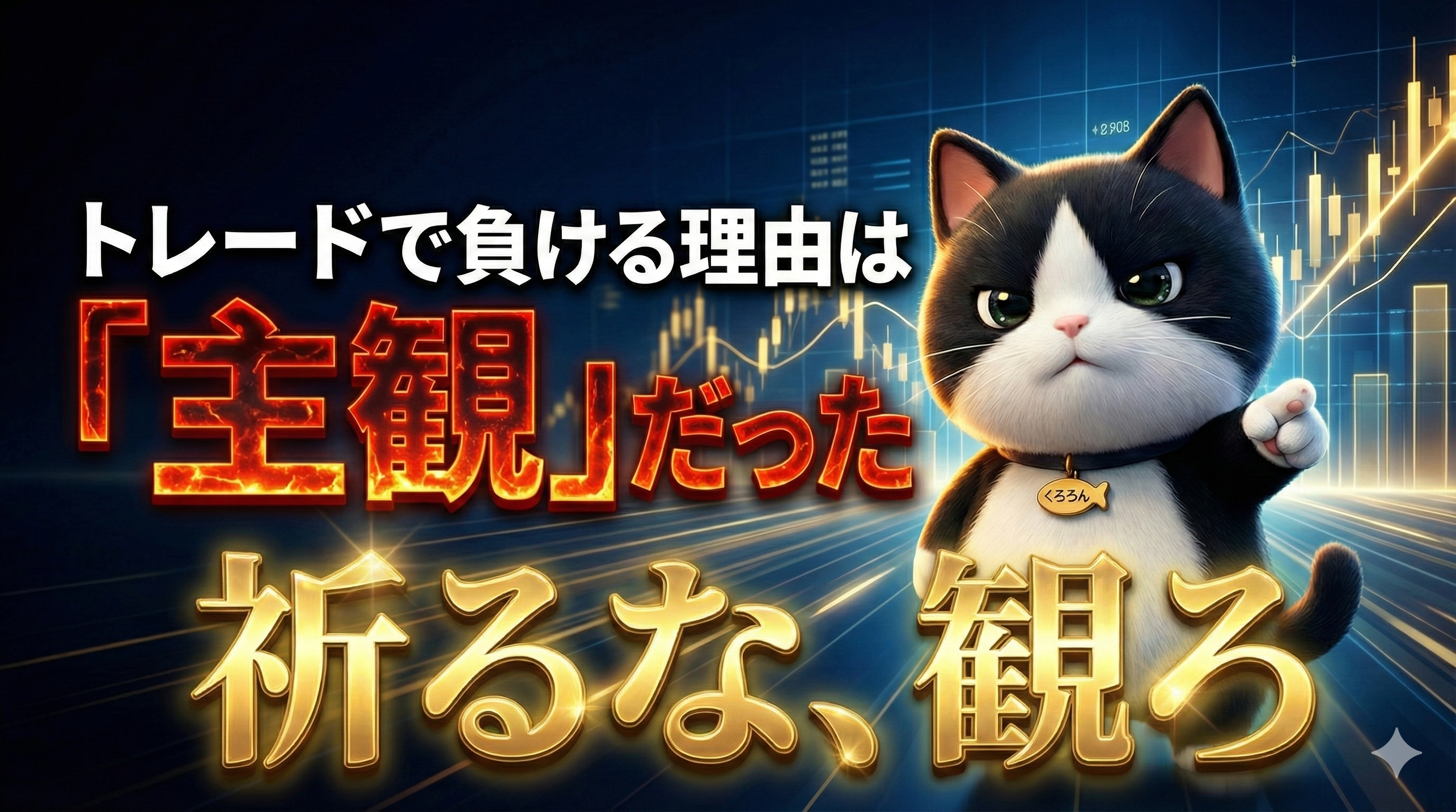 トレードで負ける理由は「主観」だった｜相場観の作り方（祈るな、観ろ）