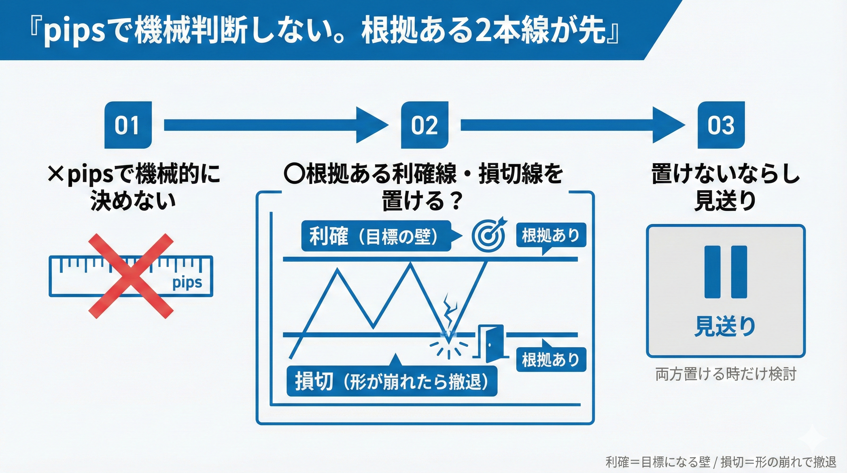 pipsで機械的に判断はしない
