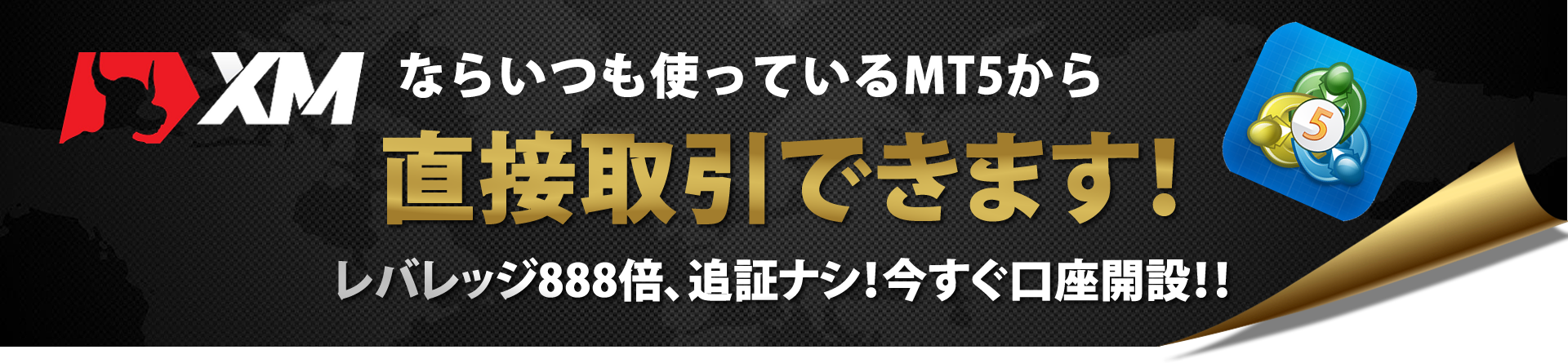XMはMT5から直接取引できます